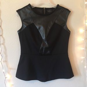 Worthington petite business casual leather top